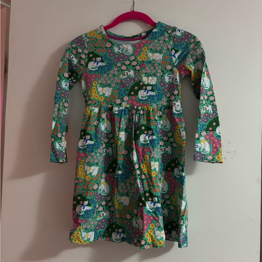 Mini Boden Multicolor Long Sleeve Dress